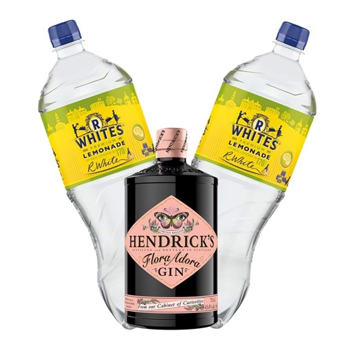 Hendricks Flora Adora Gin 70cl with R Whites Premium Lemonade Mixer